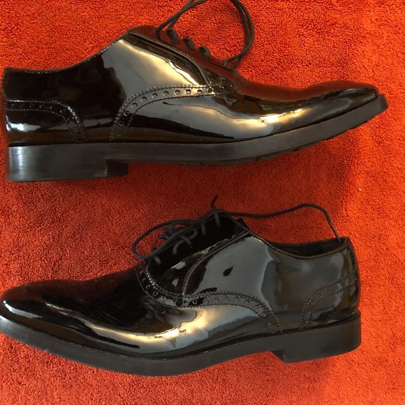 New Men's Cole Haan Patent Leather Lace Up Shoes 12M - Picture 12 of 12